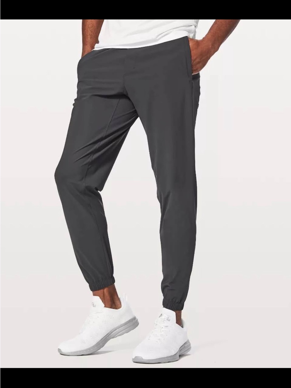 lululemon athletica Men's Charcoal Gray Jogger Pants